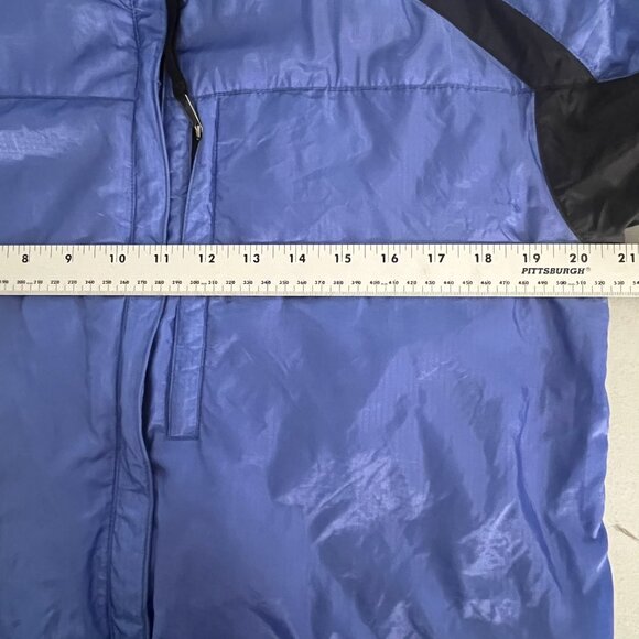 Vtg Mountain Hardwear Conduit SL Blue Full Zip Mock Neck Windbreaker Jacket 8 - Picture 12 of 13